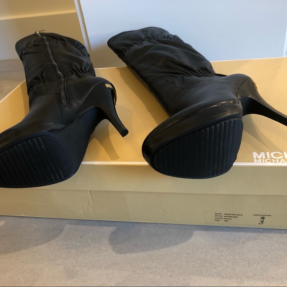 Michael Kors Webster Leather Boot. Black size 5 - Picture 4 of 4
